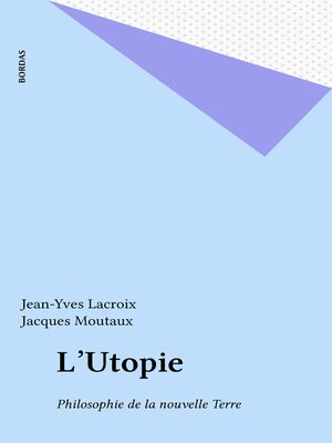 cover image of L'Utopie